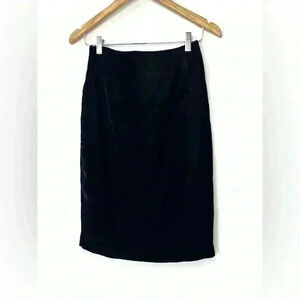 Vintage Beechers Brook Black Velvet Vampy Romantic Goth Witchy  Skirt 26